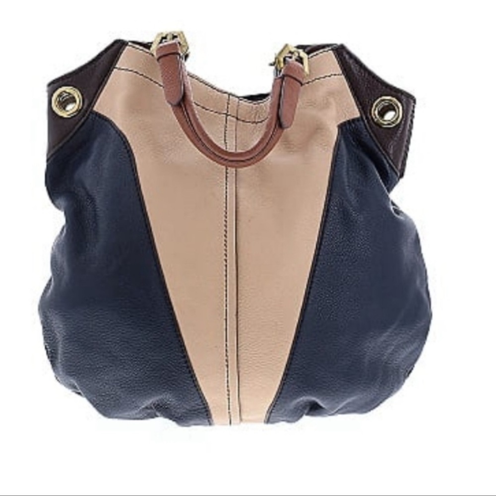 OrYANY Leather Colorblock shoulder Bag - Picture 5 of 9